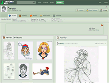Tablet Screenshot of dareru.deviantart.com