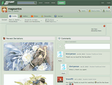 Tablet Screenshot of magasantos.deviantart.com