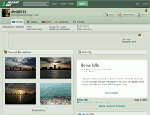 Tablet Screenshot of chris0123.deviantart.com
