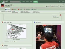 Tablet Screenshot of keenan905.deviantart.com