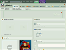 Tablet Screenshot of mini-giant.deviantart.com