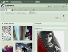 Tablet Screenshot of jennifierce.deviantart.com