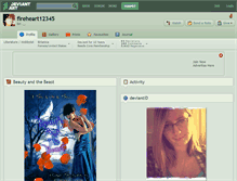 Tablet Screenshot of fireheart12345.deviantart.com
