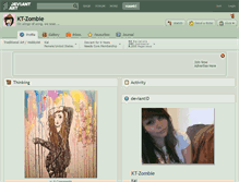 Tablet Screenshot of kt-zombie.deviantart.com