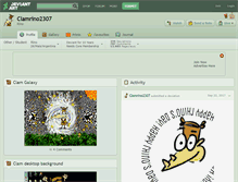 Tablet Screenshot of clamrino2307.deviantart.com
