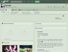 Tablet Screenshot of fuji-mori.deviantart.com