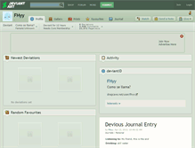Tablet Screenshot of fhyy.deviantart.com