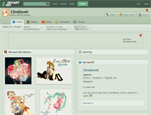 Tablet Screenshot of clivedoveii.deviantart.com