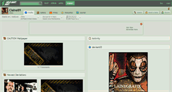 Desktop Screenshot of claine89.deviantart.com