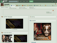 Tablet Screenshot of claine89.deviantart.com