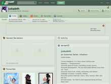 Tablet Screenshot of juskadeth.deviantart.com