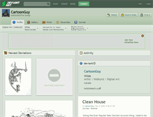 Tablet Screenshot of cartoonguy.deviantart.com