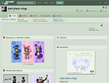 Tablet Screenshot of dark-black-wings.deviantart.com