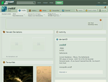 Tablet Screenshot of cre8tif.deviantart.com