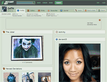 Tablet Screenshot of g4th.deviantart.com