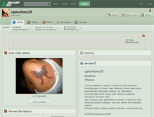 Tablet Screenshot of camwhore29.deviantart.com