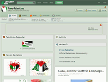 Tablet Screenshot of free-palestine.deviantart.com