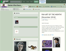 Tablet Screenshot of doctor-who-fans.deviantart.com