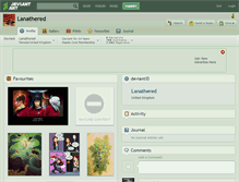 Tablet Screenshot of lanathered.deviantart.com