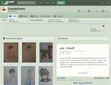 Tablet Screenshot of coockiecimmy.deviantart.com