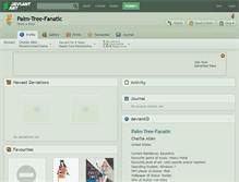 Tablet Screenshot of palm-tree-fanatic.deviantart.com