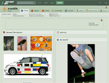 Tablet Screenshot of evan806.deviantart.com