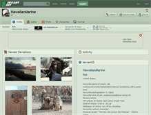 Tablet Screenshot of hawaiianmarine.deviantart.com