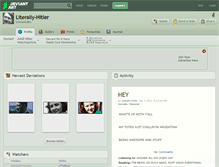 Tablet Screenshot of literally-hitler.deviantart.com