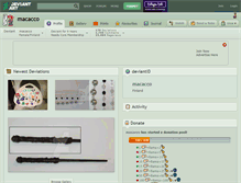 Tablet Screenshot of macacco.deviantart.com