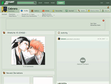 Tablet Screenshot of cebrero.deviantart.com