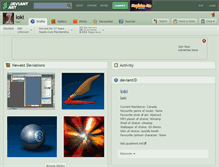 Tablet Screenshot of loki.deviantart.com