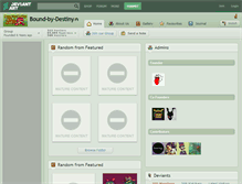Tablet Screenshot of bound-by-destiny.deviantart.com