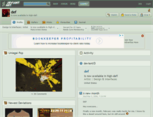 Tablet Screenshot of def.deviantart.com