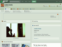 Tablet Screenshot of matka-boska.deviantart.com