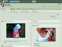 Tablet Screenshot of elfin-brat.deviantart.com