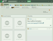 Tablet Screenshot of funborat.deviantart.com