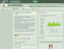 Tablet Screenshot of ilovetraditionalart.deviantart.com