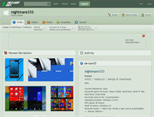 Tablet Screenshot of nightmare333.deviantart.com