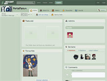 Tablet Screenshot of portalfans.deviantart.com
