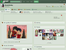 Tablet Screenshot of ilovemiroku.deviantart.com