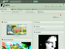 Tablet Screenshot of caglisto.deviantart.com