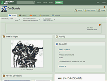 Tablet Screenshot of da-zionists.deviantart.com