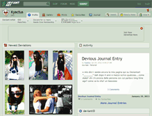 Tablet Screenshot of kyactus.deviantart.com