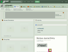 Tablet Screenshot of ccfriends3.deviantart.com