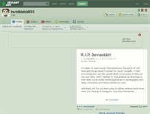 Tablet Screenshot of invisiblekid555.deviantart.com