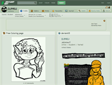 Tablet Screenshot of dj990j.deviantart.com