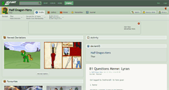 Desktop Screenshot of half-dragon-hero.deviantart.com
