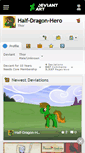 Mobile Screenshot of half-dragon-hero.deviantart.com