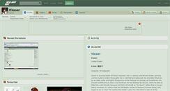 Desktop Screenshot of icleaver.deviantart.com