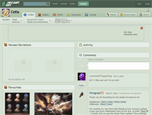 Tablet Screenshot of cetia.deviantart.com